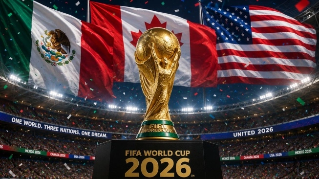 Trofi Piala Dunia 2026 Amerika Serikat Kanada Meksiko